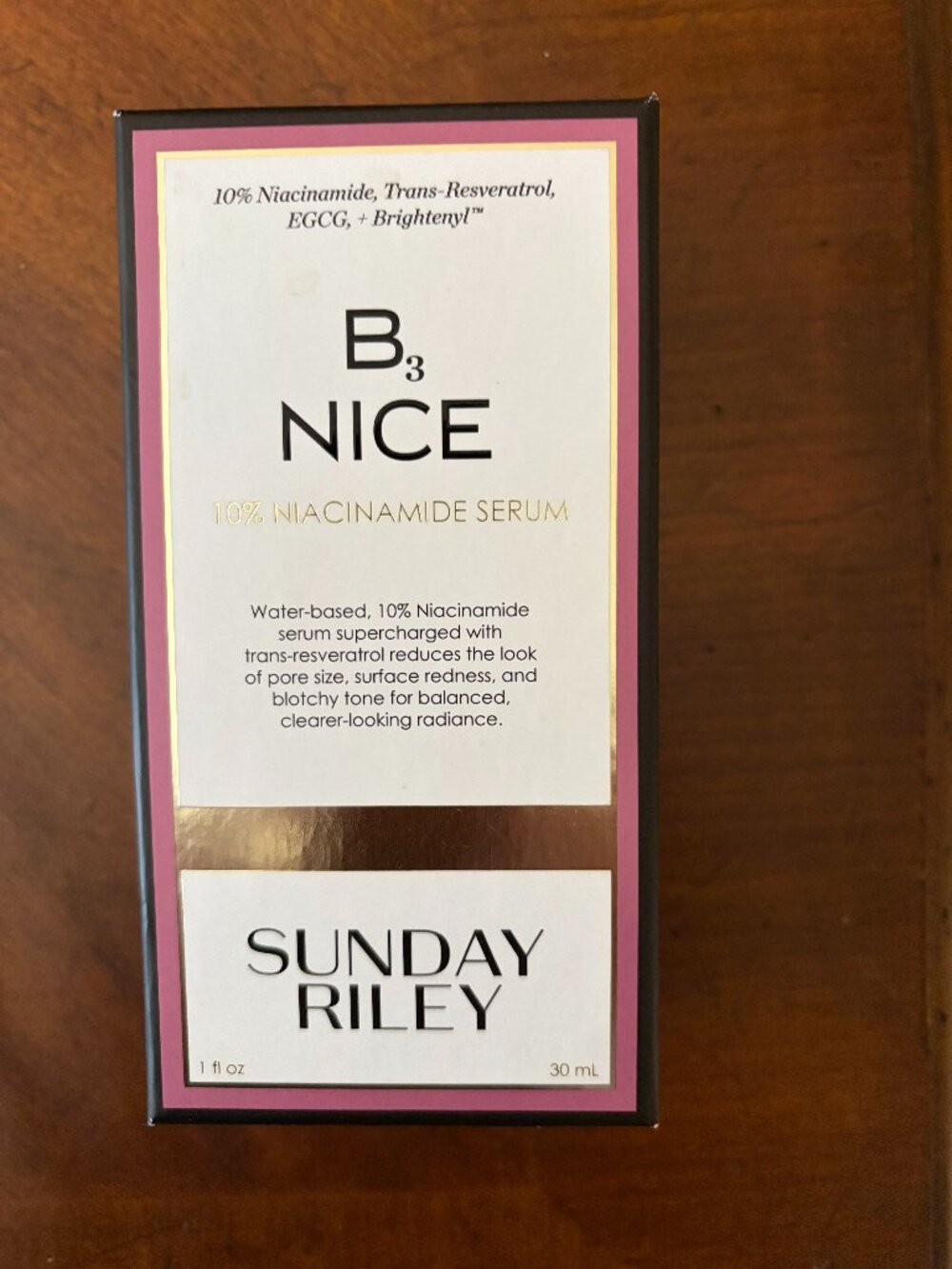 BNIB~SUNDAY RILEY B3 Nice 10% Niacinamide Serum~$65 Retail